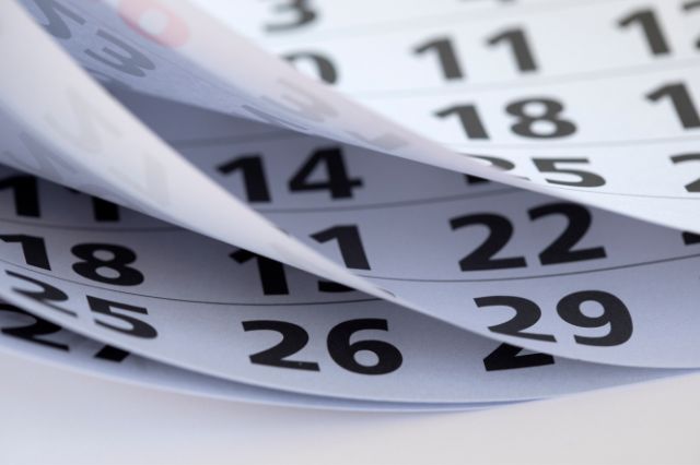 the pages of a calendar spread open to show how time to hire can be months